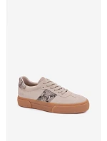 Dámské tenisky s vložkami z hadí kůže Big Star TT274299 šedé