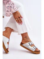 Klasické dámské pantofle Big Star LL274476 Stříbré Klasické dámské pantofle Big Star LL274476 Stříbré