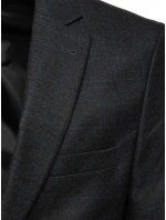 Pánské jednořadové sako černé FashionStreet MX0626 Pánské jednořadové sako černé FashionStreet MX0626