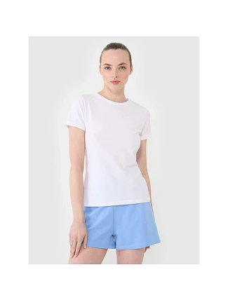 Dámské hladké tričko slim 4F 4FWMM00TTSHF2673-10S