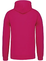 Kariban K 446 Kontrastní mikina s kapucí 20.K446 fuchsia/fine grey