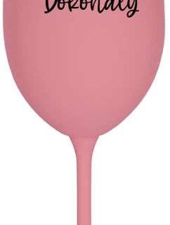 PÁN DOKONALÝ - ružový pohár na víno 350 ml