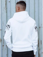 Pánská mikina s kapucí bílá FashionStreet BX5840