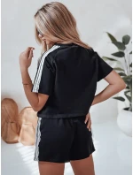 Dámská tepláková souprava LOVE SPORT černá FashionStreet AY1135