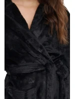 Dámský župan 41066 Glossy black - HENDERSON