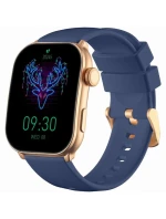 Dámské chytré hodinky GRAVITY GT28-8 řemínek + náramek růžové zlato námořnická modř Dámské chytré hodinky GRAVITY GT28-8 řemínek + náramek růžové zlato námořnická modř