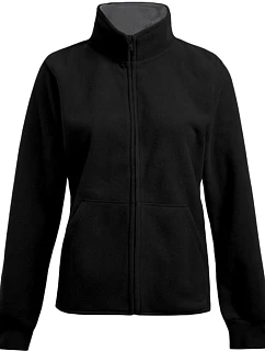 Promodoro 7985 Dámská dvojitá fleecová bunda 40.7985 black/light grey