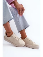 Lehké dámské tenisky Big Star NN274321 Memory Foam System Beige