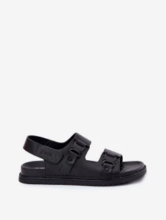 Pánské Kožené Sandály Big Star RR174086 Černé