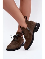 Dámské kožené boty Vinceza 89151 Khaki Dámské kožené boty Vinceza 89151 Khaki