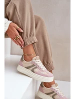 Dámské tenisky s pleteným vzorem na platformě vícebarevné Lesida