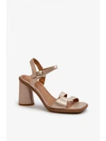 Sandály na podpatku model 198397 Step in style Sandály na podpatku model 198397 Step in style