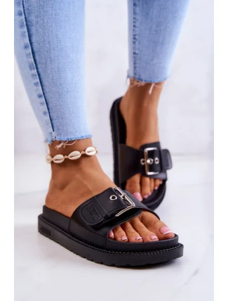 Dámské módní pantofle Big Star - černé