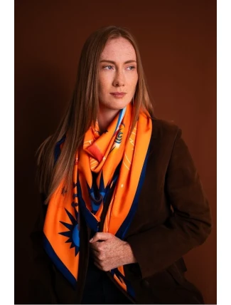 Art Of Polo 25235 Saténová šála Universe