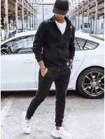 Pánská zateplená tepláková souprava černá FashionStreet AX0607