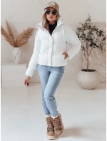 Dámská prošívaná zimní bunda SNOWLIKE s kapucí bílá FashionStreet TY4932