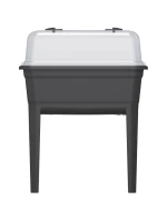 RESPANA SET ECOLINE STOJÍCÍ SKLENĚNÝ SPRCHOVÝ Kout 59,6x36,8x75,3 cm ANTRACITOVÝ