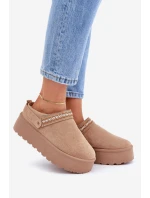 Sněhule S Dekorativním Vyšíváním Béžové Selithria