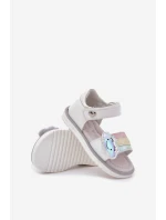 Dětské Sandály Na Suchý Zip Bílé Orailla