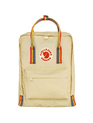 batoh Fjallraven Kanken Rainbow - světlý dub/patt