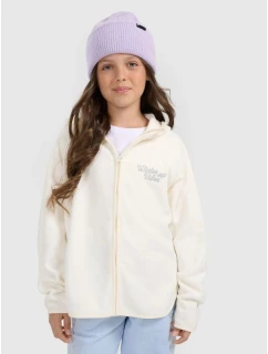 Dívčí volný fleece s kapucí 4F 4FJRAW25TFLEF444-11S