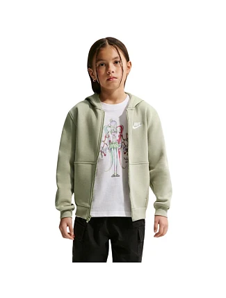 Dětská mikina Nike Sportswear Club Fleece Light Green FD3004 304 Dětská mikina Nike Sportswear Club Fleece Light Green FD3004 304