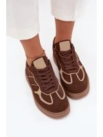 Nízké dámské tenisky hnědé Brenelle