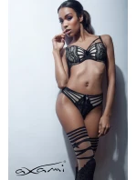 Podprsenka V-8031 černo-béžová - Axami
