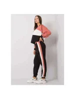 Dámská tepláková souprava HG-KMPL-5353.20X růžovo-černá - FPrice Dámská tepláková souprava HG-KMPL-5353.20X růžovo-černá - FPrice