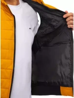 Pánská prošívaná tmavě žlutá vesta FashionStreet TX4018 Pánská prošívaná tmavě žlutá vesta FashionStreet TX4018