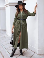 Khaki midi šaty MORTISZ FashionStreet EY2379