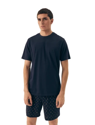 Pánské pyžamo 42601 Shore dark blue - HENDERSON
