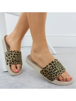 Dámské maskáčové plážové žabky pool beige SS274715