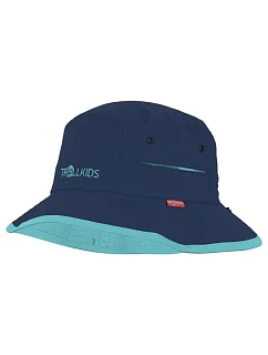 Letní čepice pro chlapce/dívky Trollkids Kids Trollfjord Hat v barvě mystic blue/lake blue (944-192)