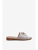 Dámské Sandály S Ozdobami S.Barski KV27-031 Béžové