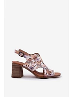 Dámské sandály RM24125 růžové - Jezzi