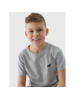 Hladké bavlněné tričko pro chlapce 4F Junior