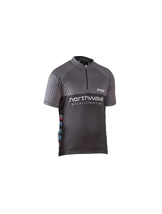 Cyklistické tričko NORTHWAVE Force Evo Junior Jersey Short Sleeve, černé