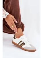 Nízké Dámské Tenisky Z Eko Kůže Leopardí Bílé Nonalorin Nízké Dámské Tenisky Z Eko Kůže Leopardí Bílé Nonalorin