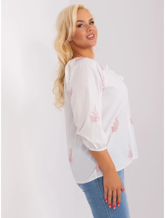 Halenka LK BZ 509324 1.81P bílá a růžová Halenka LK BZ 509324 1.81P bílá a růžová