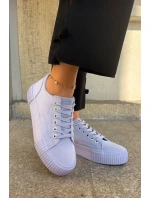 Dámské textilní tenisky Big Star – fialové