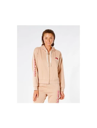 Mikina RIP CURL Wave Shapers Zip Through - béžová