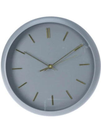 Nástěnné hodiny PP 30x4,5 cm šedé