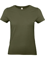 B&C #E190 /women Dámské tričko z těžké bavlny 01.004T urban khaki