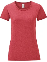 Fruit of the Loom Lady-Fit Iconic 150 T Dámské tričko 16.1432 heather red