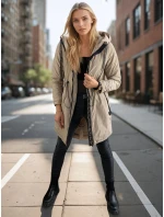 Dámská přechodná bunda VERONI beige FashionStreet TY3213