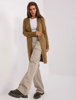 Kardigan AT SW 2333.31X olivově zelený