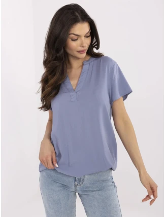 Halenka D73761M11173A šedá modrá