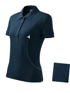 Cotton polokošile dámská námořní modrá
