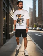 Pánské látkové bojové šortky černé FashionStreet SX2509